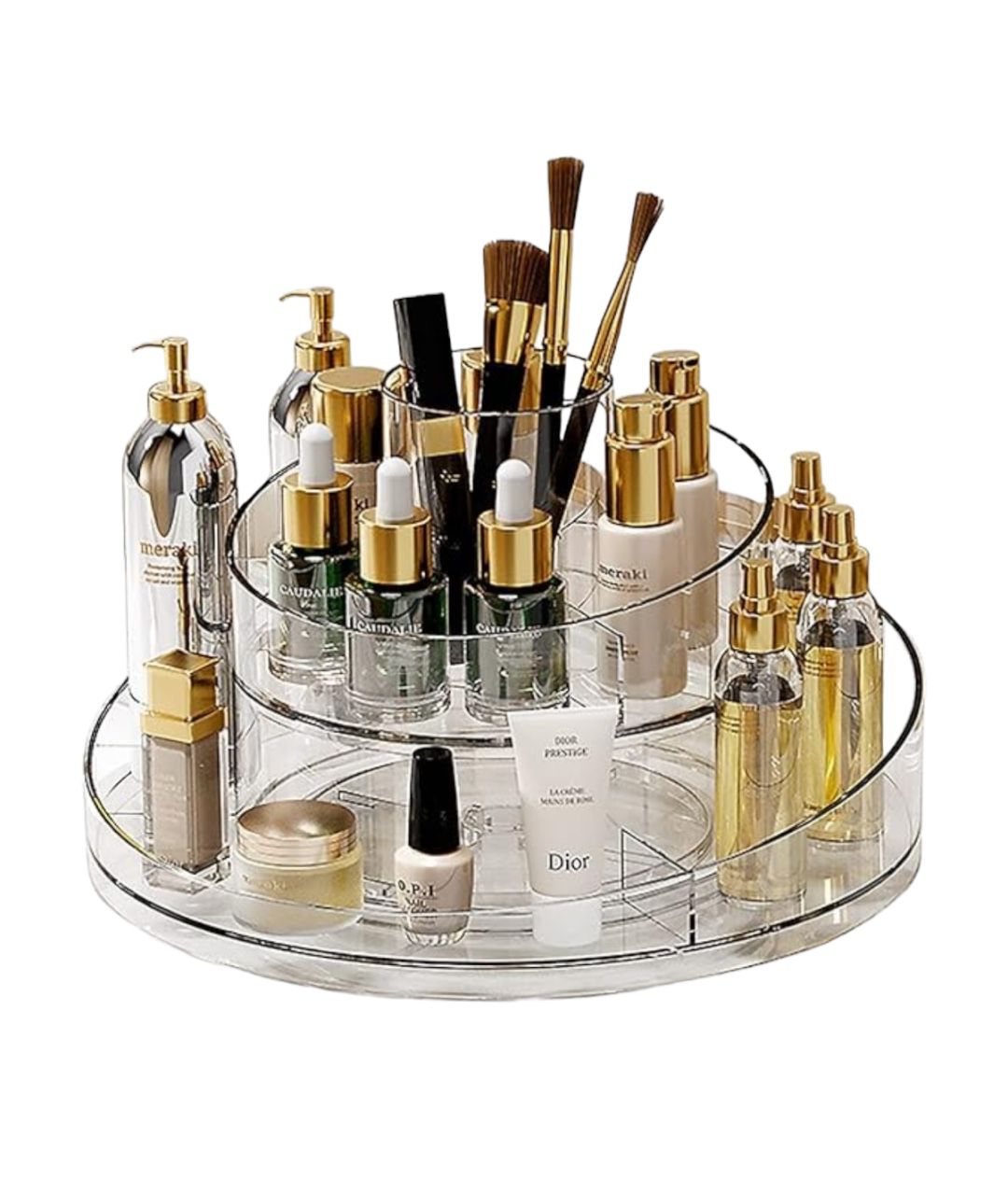 	 Organizador De Maquillaje Giratorio 360ª Luxury